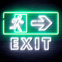 ADVPRO Exit Sign Ultra-Bright LED Neon Sign fnu0344 - White & Green