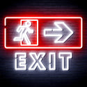 ADVPRO Exit Sign Ultra-Bright LED Neon Sign fnu0344 - White & Red