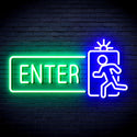 ADVPRO Enter Sign Ultra-Bright LED Neon Sign fnu0345 - Green & Blue