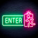ADVPRO Enter Sign Ultra-Bright LED Neon Sign fnu0345 - Green & Pink