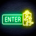 ADVPRO Enter Sign Ultra-Bright LED Neon Sign fnu0345 - Green & Yellow