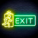 ADVPRO Exit Sign Ultra-Bright LED Neon Sign fnu0346 - Green & Yellow