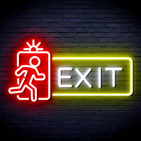 ADVPRO Exit Sign Ultra-Bright LED Neon Sign fnu0346 - Multi-Color 1
