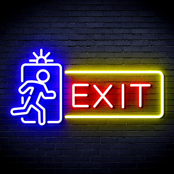 ADVPRO Exit Sign Ultra-Bright LED Neon Sign fnu0346 - Multi-Color 4
