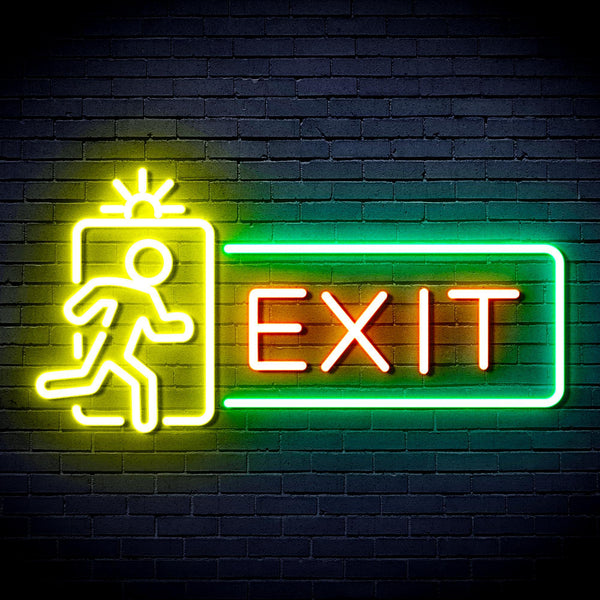 ADVPRO Exit Sign Ultra-Bright LED Neon Sign fnu0346 - Multi-Color 6