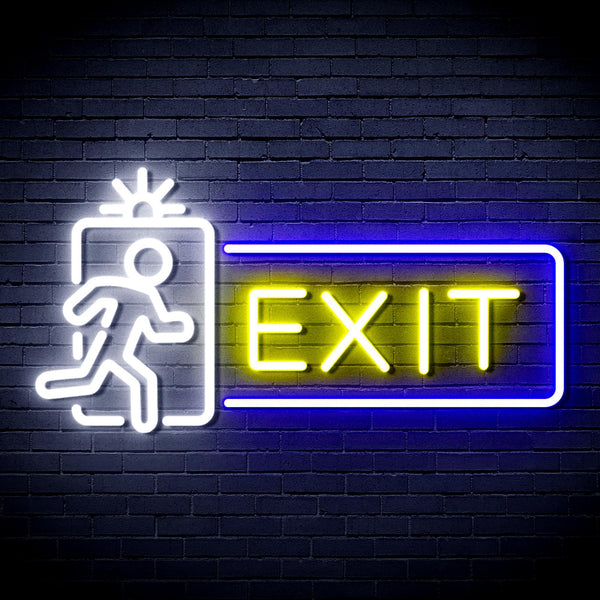 ADVPRO Exit Sign Ultra-Bright LED Neon Sign fnu0346 - Multi-Color 7