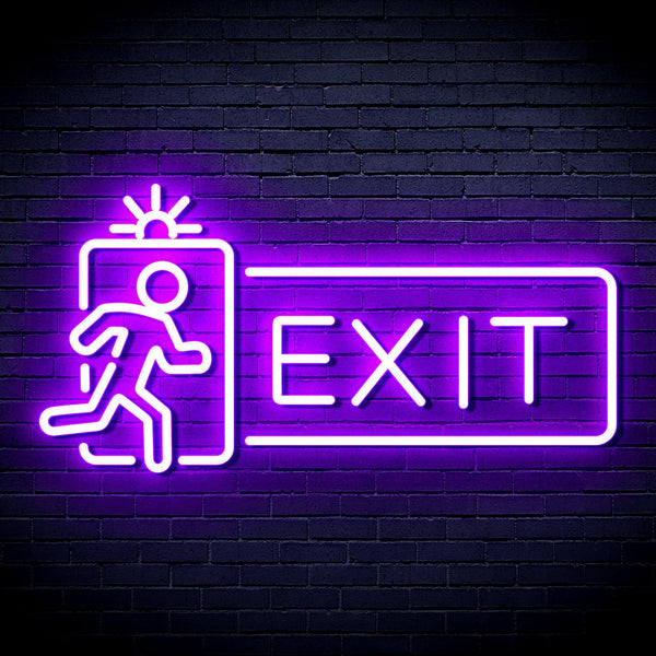 ADVPRO Exit Sign Ultra-Bright LED Neon Sign fnu0346 - Purple