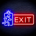 ADVPRO Exit Sign Ultra-Bright LED Neon Sign fnu0346 - Red & Blue