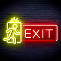 ADVPRO Exit Sign Ultra-Bright LED Neon Sign fnu0346 - Red & Yellow