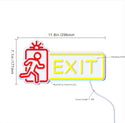 ADVPRO Exit Sign Ultra-Bright LED Neon Sign fnu0346 - Size