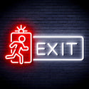 ADVPRO Exit Sign Ultra-Bright LED Neon Sign fnu0346 - White & Red