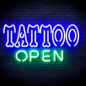 ADVPRO Tattoo Open Ultra-Bright LED Neon Sign fnu0347 - Green & Blue