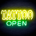 ADVPRO Tattoo Open Ultra-Bright LED Neon Sign fnu0347 - Green & Yellow
