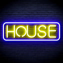 ADVPRO House Sign Ultra-Bright LED Neon Sign fnu0348 - Blue & Yellow