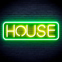 ADVPRO House Sign Ultra-Bright LED Neon Sign fnu0348 - Green & Yellow