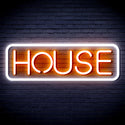 ADVPRO House Sign Ultra-Bright LED Neon Sign fnu0348 - White & Orange