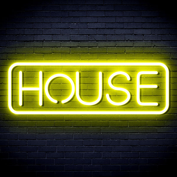 ADVPRO House Sign Ultra-Bright LED Neon Sign fnu0348 - Yellow
