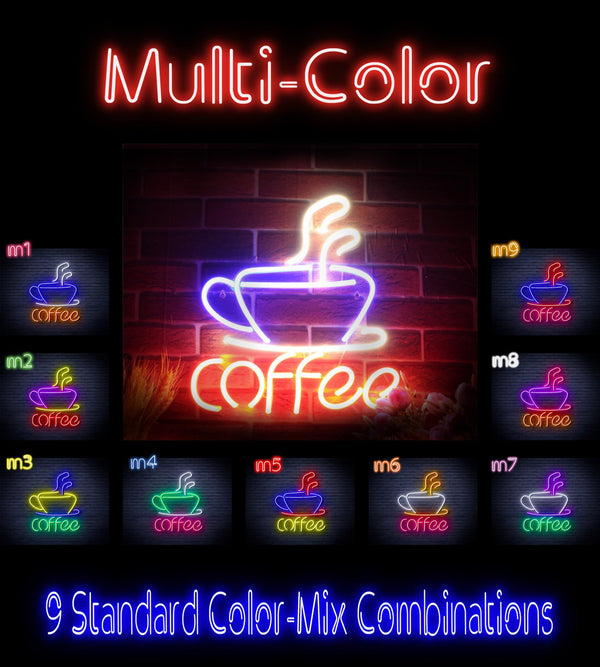 ADVPRO Coffee Cup Ultra-Bright LED Neon Sign fnu0352 - Multi-Color