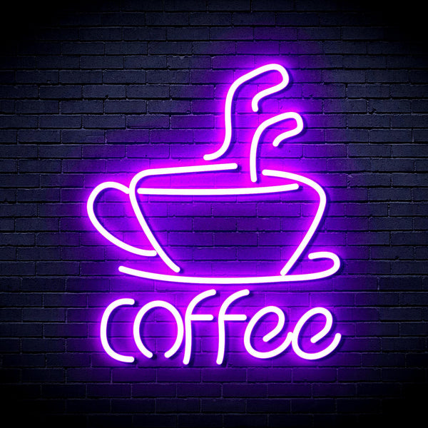 ADVPRO Coffee Cup Ultra-Bright LED Neon Sign fnu0352 - Purple