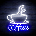 ADVPRO Coffee Cup Ultra-Bright LED Neon Sign fnu0352 - White & Blue