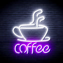 ADVPRO Coffee Cup Ultra-Bright LED Neon Sign fnu0352 - White & Purple