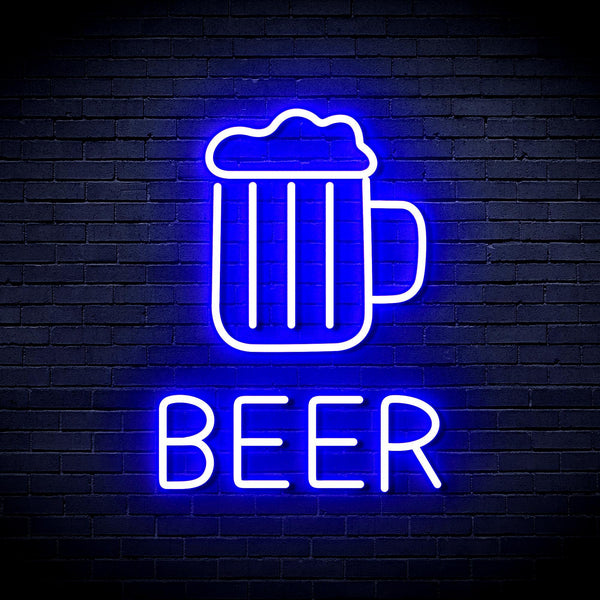 ADVPRO Beer Mug Ultra-Bright LED Neon Sign fnu0354 - Blue