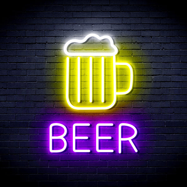 ADVPRO Beer Mug Ultra-Bright LED Neon Sign fnu0354 - Multi-Color 1