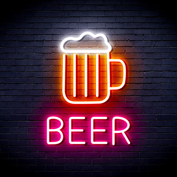 ADVPRO Beer Mug Ultra-Bright LED Neon Sign fnu0354 - Multi-Color 2