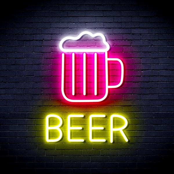 ADVPRO Beer Mug Ultra-Bright LED Neon Sign fnu0354 - Multi-Color 8