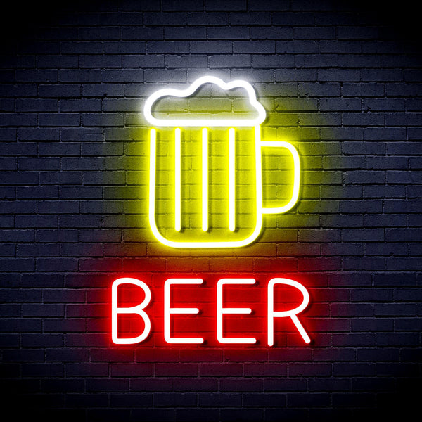 ADVPRO Beer Mug Ultra-Bright LED Neon Sign fnu0354 - Multi-Color 9