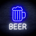 ADVPRO Beer Mug Ultra-Bright LED Neon Sign fnu0354 - White & Blue