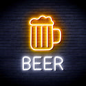 ADVPRO Beer Mug Ultra-Bright LED Neon Sign fnu0354 - White & Golden Yellow