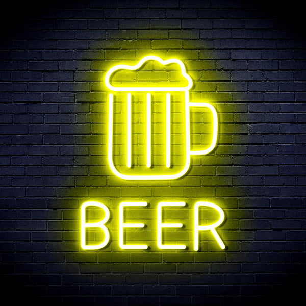ADVPRO Beer Mug Ultra-Bright LED Neon Sign fnu0354 - Yellow