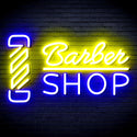 ADVPRO Barber Shop with Barber Pole Ultra-Bright LED Neon Sign fnu0355 - Blue & Yellow