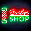 ADVPRO Barber Shop with Barber Pole Ultra-Bright LED Neon Sign fnu0355 - Green & Red
