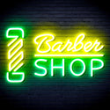 ADVPRO Barber Shop with Barber Pole Ultra-Bright LED Neon Sign fnu0355 - Green & Yellow