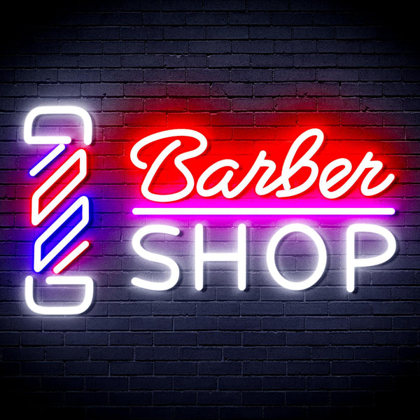 ADVPRO Barber Shop with Barber Pole Ultra-Bright LED Neon Sign fnu0355 - Multi-Color 1