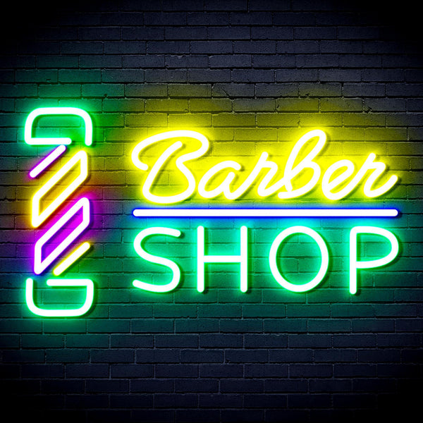 ADVPRO Barber Shop with Barber Pole Ultra-Bright LED Neon Sign fnu0355 - Multi-Color 4
