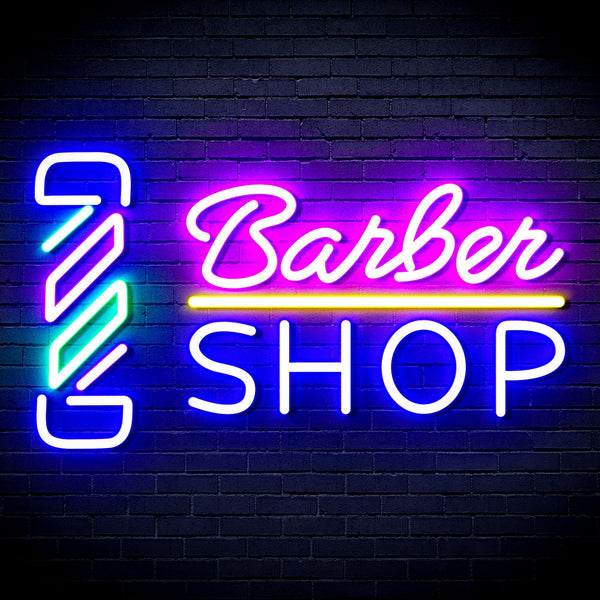 ADVPRO Barber Shop with Barber Pole Ultra-Bright LED Neon Sign fnu0355 - Multi-Color 6