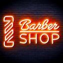 ADVPRO Barber Shop with Barber Pole Ultra-Bright LED Neon Sign fnu0355 - Orange