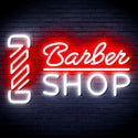 ADVPRO Barber Shop with Barber Pole Ultra-Bright LED Neon Sign fnu0355 - White & Red