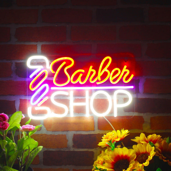 ADVPRO Barber Shop with Barber Pole Ultra-Bright LED Neon Sign fnu0355