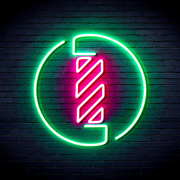 ADVPRO Barber Pole Ultra-Bright LED Neon Sign fnu0356 - Green & Pink