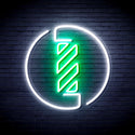 ADVPRO Barber Pole Ultra-Bright LED Neon Sign fnu0356 - White & Green