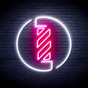 ADVPRO Barber Pole Ultra-Bright LED Neon Sign fnu0356 - White & Pink