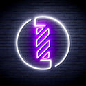 ADVPRO Barber Pole Ultra-Bright LED Neon Sign fnu0356 - White & Purple