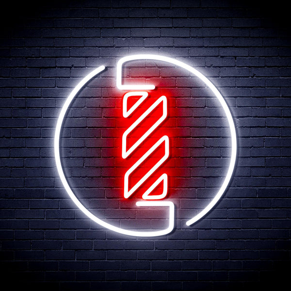 ADVPRO Barber Pole Ultra-Bright LED Neon Sign fnu0356 - White & Red