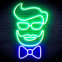 ADVPRO Barber Face Ultra-Bright LED Neon Sign fnu0359 - Green & Blue