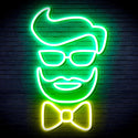 ADVPRO Barber Face Ultra-Bright LED Neon Sign fnu0359 - Green & Yellow