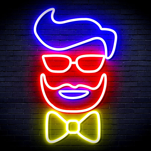 ADVPRO Barber Face Ultra-Bright LED Neon Sign fnu0359 - Multi-Color 2